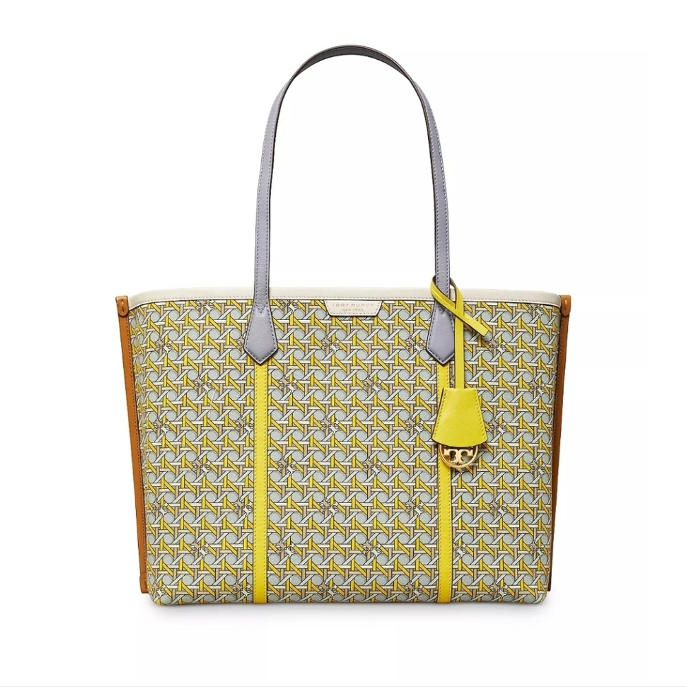 Tory Burch Printed Canvas Perry Tote Bag